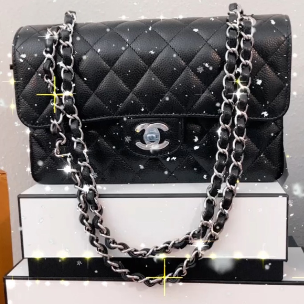 ✨SOLD ‼️BRAND NEW Chanel Classic Small Double Flap Caviar Flap Bag - Picture 4 of 17